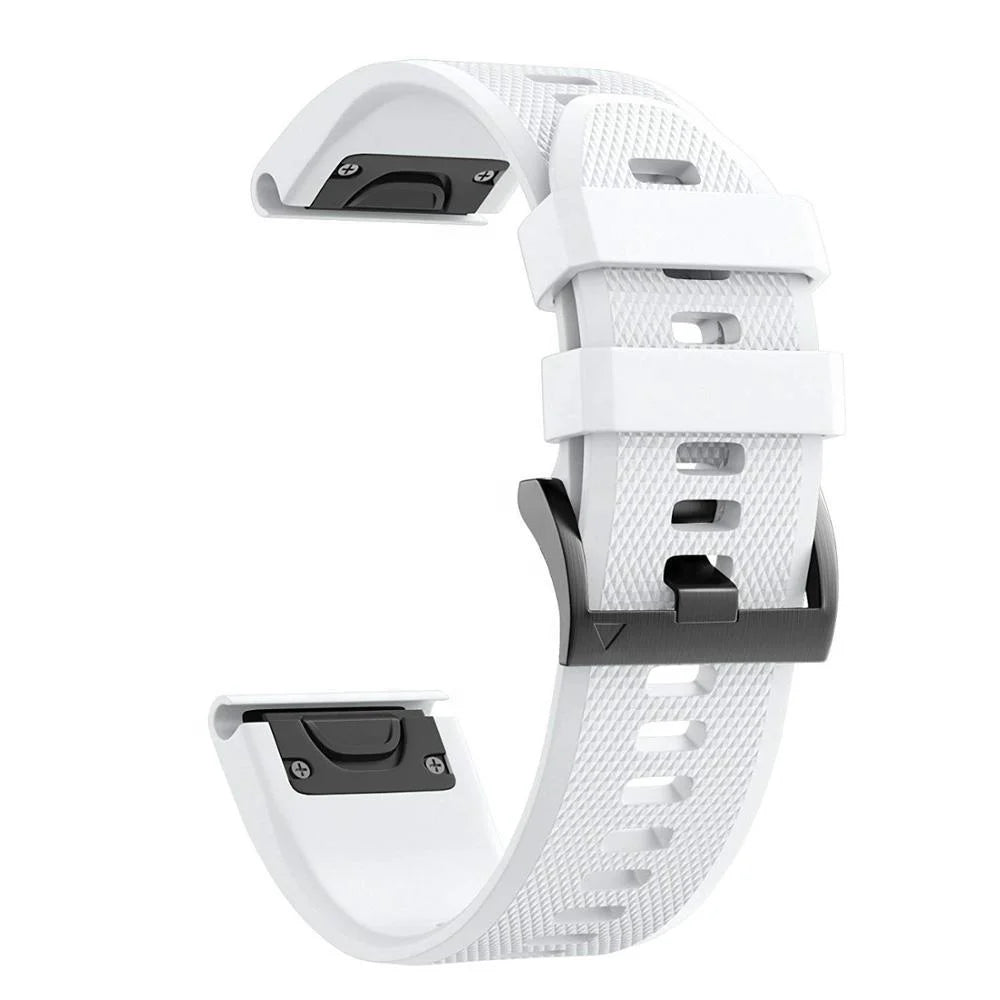 For Garmin Fenix 7X 7 6X 6 Pro 5X Plus Quick-release 2226mm Silicone Watch Band
