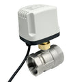 1/2" 3/4" 1" 1-1/4" Waterproof Stainless Steel Solenoid Motorized Two Way Ball Valve 220V 12V 24V 3-Wire 1-Control Big Torque