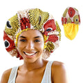 2024 Luxury Customize Double Layer Hair Bonnet Satin Custom logo Cap Designer Perruque Bulk
