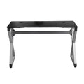 2026 PC Home Study Gaming Desk with X-Shape Legs Metal Frame & Wood Surface for Computer and Laptop Use