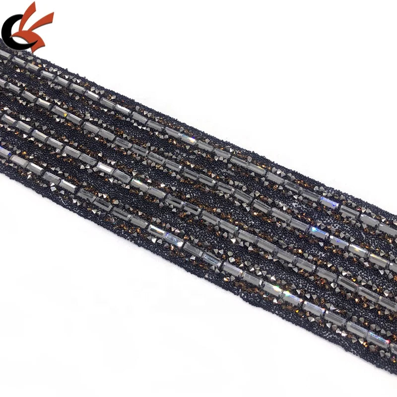 2024 Carnival Costume Decoration Black Beads Black Diamond Colors Crystals Hot Fix Rhinestone Trimming