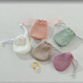 Personalised Oem Pink Microfiber Velvet Pastel Pink Jewellery Gift Packaging Dust Bag For Jewelry Pouch With Logo