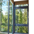 Aluminum Bathroom Ventilation Practical Double Glass Windproof Heat-insulation House Casement Windows and Doors