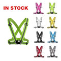 Wholesale Safeti Running Strip Vest Elastic Reflective Safety Belt Jogging Cycling Bike Adjustable Reflective Belt