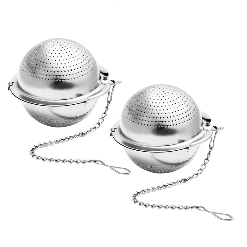 304 Stainless Steel Mesh Tea Strainer Coffee Filter Circle Shaped Tea Ball Infuser Home Kitchen Drink Tool