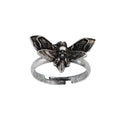 Dead Head Moth Mini Cute Ring Wicca Talisman Jewelry Gothic Vintage Insect Rings