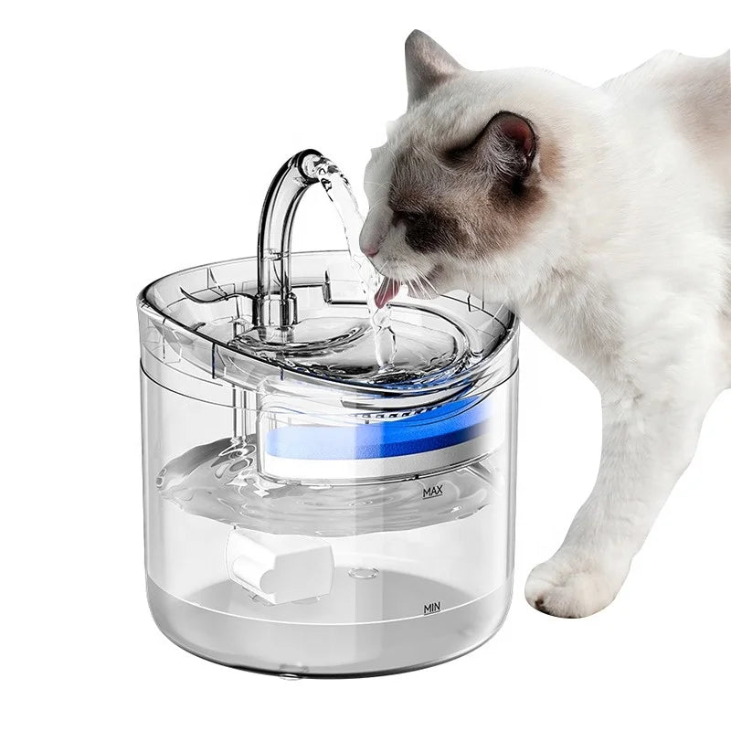 New Design Eco-Friendly Cat Water Dispenser 2L Electric Cyclic Automatic Smart Pet Cat Water Fountain with Filter Sensor