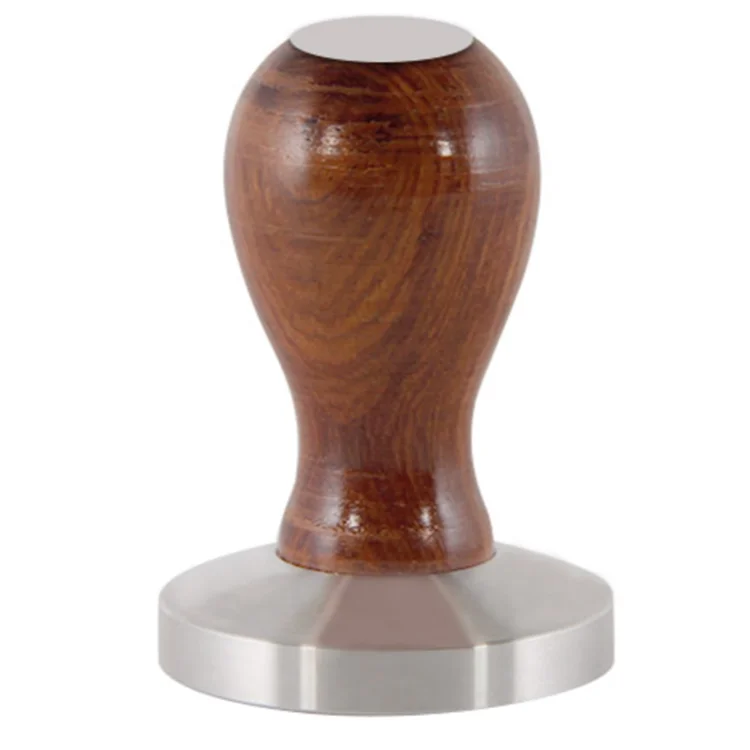 Custom Logo 51 53 58mm Best Selling Wooden Handle Espresso Barista Coffee Tamper