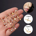 Hotselling L Shape Stainless Steel Screw Nose Stud Nose Piercing Jewelry for Women Accessories
