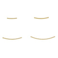 Beadsnice Curved Tube for Bracelet 1.0x10/15/20/25mm Wholesale Jewelry Making 14k Gold Filled  ID 40795