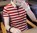 Custom Design  High Quality Boy Striped  Polo Shirt