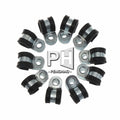 Wiring Hose Clamp Rubber Lined P Clips Pipe Cable Mounting Fix Fasteners Hardware Electrical Fittings Cable Organization
