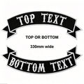 Custom 13 Inch (330mm) Rocker Patch 3D Embroidered Iron-on Motorcycle Biker Patches for Jackets and Vests