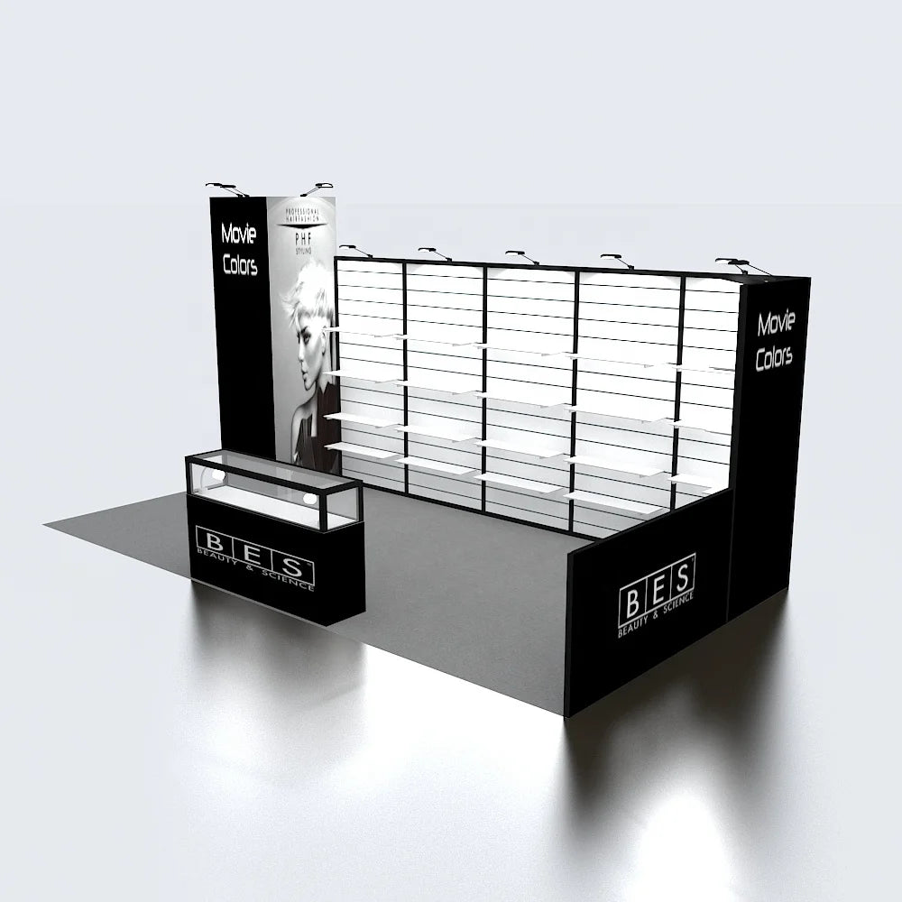 20x10 Aluminum Trade Show Slat Wall Display Portable Expo Fair Booth Exhibition