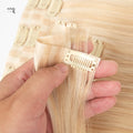 Wholesale Brazilian Human Double Drawn Virgin Hair Extention Customized Human Remy Clip in Hair Extensions
