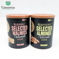 Eco Custom Size 250 Grams Round Paper Can Container with Food Grade Foil for Snack & Sugar Recyclable & Reusable