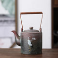 Rui He Chengxiang Loop-handled Teapot Kiln Baked Course Ceramic Tea Set Single Teapot Retro Simple Teapot Lifting Handle Old Pot MegaBDM