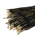 Custom 100% Polyester flat drawstring cords strap Colored Round Red rope gold text metal tips hoodie draw cord