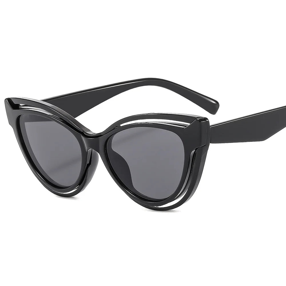 2024 Wholesale Latest Design Clear Square Shades Sunglasses Unisex Colorful Fashion Polygonal Sunglasses Women