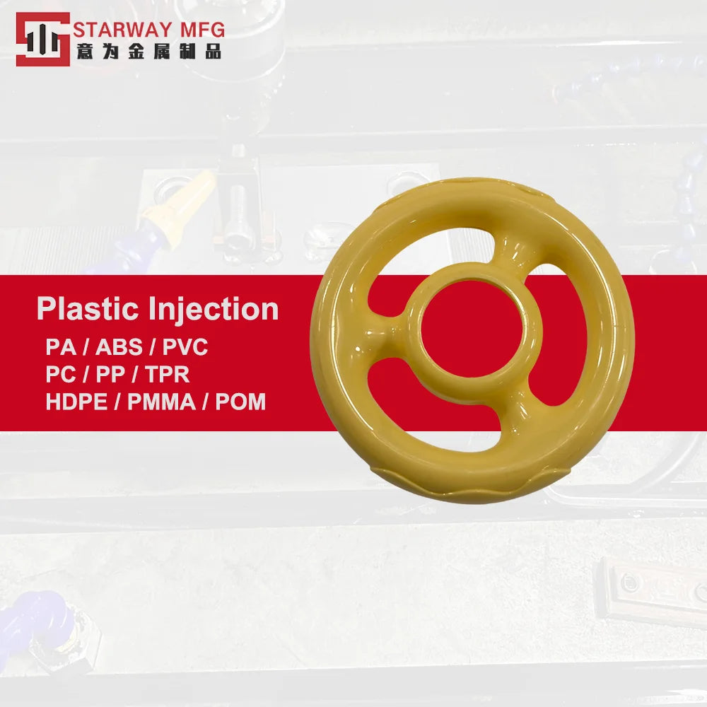STARWAY PTFE NYLON POM Plastic Parts Turning Machining PA66 MC Nylon Plastic CNC Part Industry Plastic Parts Injection Molding