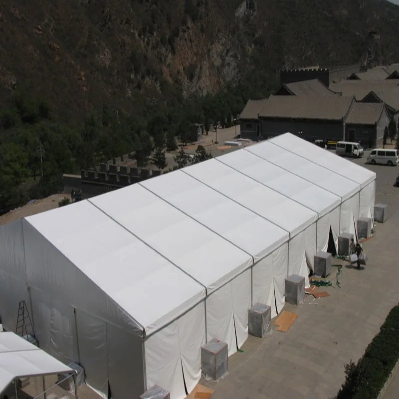 20x80m Aluminum Alloy Storage Warehouse Tent Warehouse Marquee Pvc Fabric Warehouse Halls Prefab