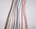 SINRONG Water Diamond Rope Colorful Flash Round Tube Diamond Rope 6row Crystal Decorative Shoe Lace Diy Cord