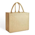 Custom Printed Logo Eco-Friendly Reusable Burlap Linen Handbag Promotion Shopping Grocery Tote Jute Bag for Daily Usage