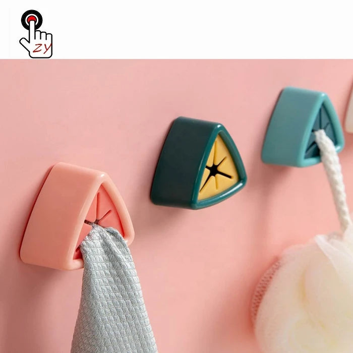 Self Adhesive Wall Dish Towel Hook Punch Free Towel Plug Holder for Bathroom Kitchen and Home