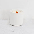 New Material 4oz 5oz 8oz Custom Color Label Logo Empty White Round Concrete Candles Vessel Container Jar for Candle Making