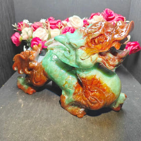 Wholesale Natural Crystal High Quality Xiuyu Jade Dragon Crystal Carving for Home Decoration