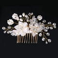 GENYA Wholesale Bride Handcrafted Pearl Hair Comb Ornaments Clips Hair Wedding Accessories Women 2024