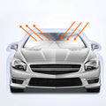 FEAMONT Anti-ultraviolet 3 Fold Black Steel Material Durable Front Window Umbrella for Car Windshield Sunshade Umbrella