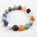 Natural 18mm Universe Planet Crystal Healing Stone Quartz Jade Jasper Globe Gemstone Craft for Home GIft Decoration