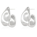 JOYFFO Women's Trendy Chunky Gold/Silver 14K Plated Statement Geometric Dangle Drop Earrings Hypoallergenic Knot Stud Fashion