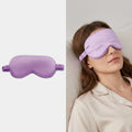 Luxury Solid Color Silk Feeling Satin Eye Mask with Custom Logo Embroidery Four Seasons Formal Style Sleeping Mask