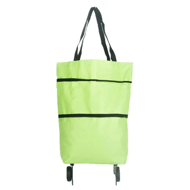 Hot Selling Customized Grocery Bag Recycled Reusable Shopping Trolley Bags with Wheels
