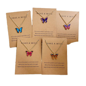 Fashionable Bohemia Alloy Butterfly Necklace Women Accessories Jewelry