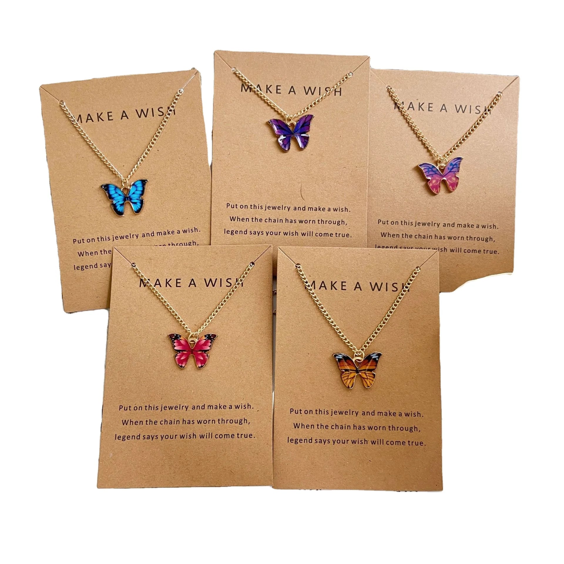 Fashionable Bohemia Alloy Butterfly Necklace Women Accessories Jewelry
