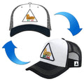 Custom 5 Panel Curved Brim Mesh Sport Golf Cap High Quality Unisex Outdoor Hip Hop Casual Plain Trucker Hat Embroidery Patch