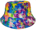 2021 New Fashion Wholesale Soft Multi Color Tie Dye Colourful Summer Bucket Sun Hat
