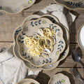 Solhui Retro Pottery Tableware Rice Bowl Plate for Food Soup Plate for Restaurant