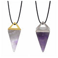 Best Sell Wholesale Natural Crystal Quartz Triangle Pyramid Pendant Gemstone for Necklace Keychain Earrings Making Gift