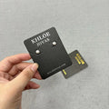 Customised Fashion Earring and Necklace Packaging Display Cards Jewelry Package Cardboard Backing Card With Gold Foil Logo