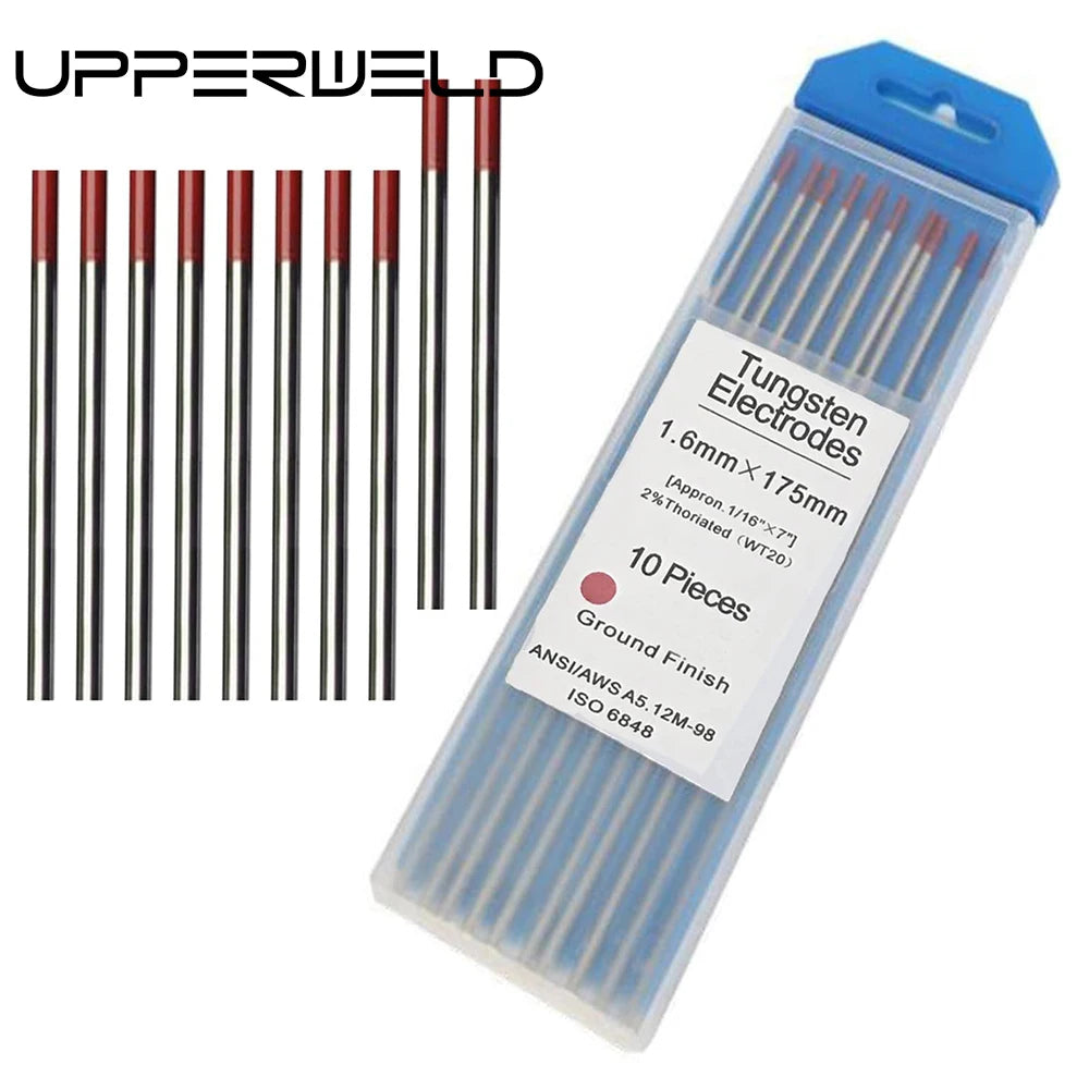 Customizable OBM Support 2% Thoriated Multi-Diameter Red Color WT20 Tungsten Electrodes TIG/Plasma Welding ISO Certified