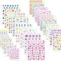 Heart Nail Art Decals Love Stickers 2D Bling Bling Easy Apply Remove DIY Nail Decoration Accessories for Women Girls Private