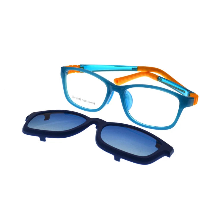 New Kids Silicone Magnetic Sunglass Children Polarized Clip on Glasses Wholesale