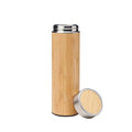 Portable Custom Bamboo Coffee Cup with Water Bottle Bamboo Lid Bamboo Reusable Eco Friendly Water Bottle