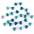 Hot Selling Turkish Blue Chalcedony Heart Crystal 30mm Carved DIY Accessory Popular Gemstone Fluorite Heart