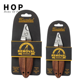 Factory Wholesale Upscale Classical Style Wooden Handle Pet Nail Scissors Cat Nail Clippers Dog Nail Cutter