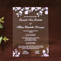 Colorful Printing Flower Transparent Acrylic Wedding Invitation Watercolor Style Wedding Card With Vspink Envelope